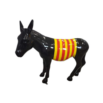 abstrakte Skulptur Esel Dekoration Figur Kunststoff Statuen Deko Statue 174cm