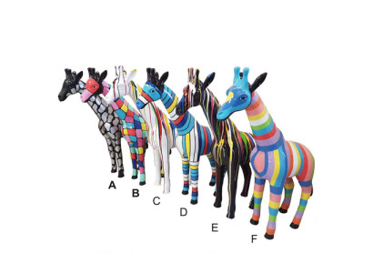 Abstrakte Figur Statue Giraffe Skulptur Deko Garten Design 50cm Statue XXL Zoo