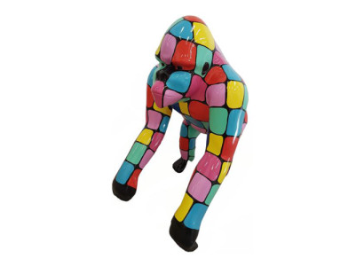 Abstrakte Figur Statue Design Skulptur Deko Bunter Gorilla Statuen Dekoration