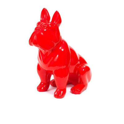 Abstrakt 79cm Hund Figur Statue Skulptur Deko Garten Design Statuen Dekoration