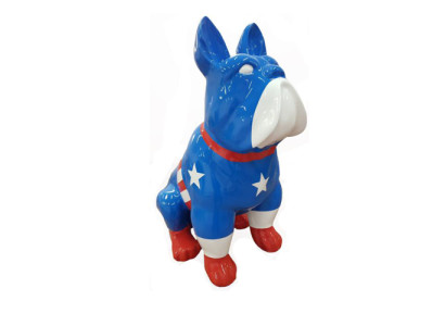 Abstrakte Figur Statue Design Skulptur Deko USA Hund Statuen Dekoration 79 cm