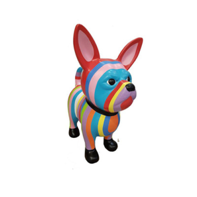 Abstrakt Hund Figur Statue Skulptur Deko Garten Design Statuen Dekoration 55cm