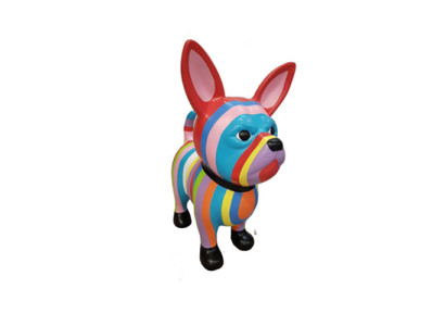 Abstrakt Hund Figur Statue Skulptur Deko Garten Design Statuen Dekoration 55cm