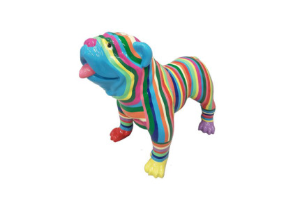 Abstrakte Figur Statue Design Dekoration Skulptur Deko 90cm Hund Garten Statuen
