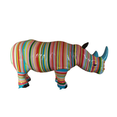 Abstrakte Figur Statue Nashorn Skulptur Deko Garten Design 175cm Neu Statuen
