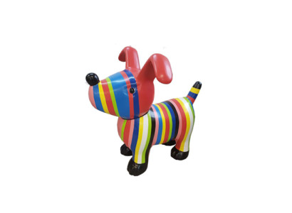 Abstrakte Figur Statue Design Dekoration Skulptur Deko Hund Garten Statuen 91cm