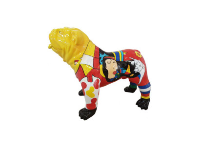 Abstrakte Figur Statue Design Dekoration Skulptur Deko Hund Garten Statuen 90cm