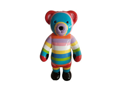 Abstrakt Teddy Figur Statue Skulptur Deko Garten Design Statuen Dekoration 80cm