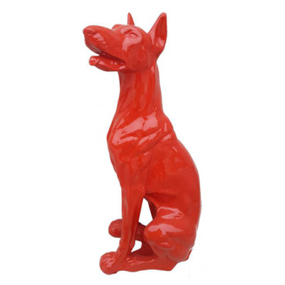 Abstrakt Hund Figur Statue Skulptur Deko Garten Design Statuen Dekoration 80cm