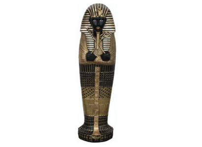 Ägypten Skulptur Tutanchamun Sarkophag Deko Statue Kunststoff Dekoration 117 cm