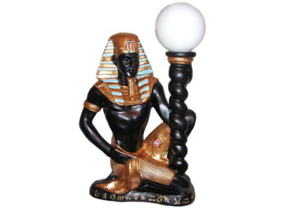 Skulptur Ägypterin Pharao Stand Steh Leuchte Sklavin Lebensgroß Figur 55 cm Neu