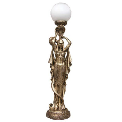 Ägyptische Figur Lampe Tisch Steh Lampen Statue Kleopatra 74cm Statuen Leuchte