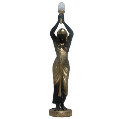 Ägyptische Figur Lampe Srehleuchte Lampen Statue Kleopatra 130cm Statuen Figuren