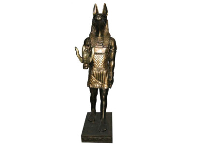 Ägyptische Figur Schakal Anubis Neu Kunststoff Groß god of death Statue 100 cm
