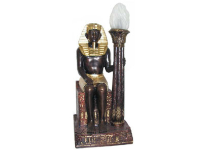 Ägyptische Figur Lampe Stehleuchte Lampen Statue Pharao 60 cm Statuen Figuren