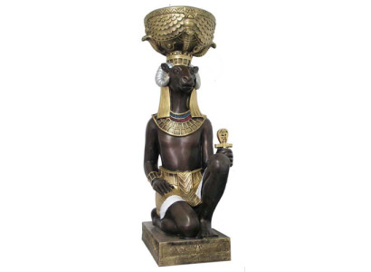 Ägyptischer Gott Khnum Statue Statuen Dekoration Figuren Skulpturen Deko 74 cm