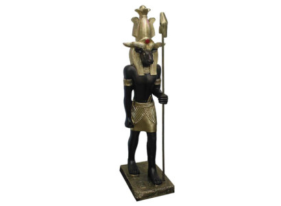 Ägyptischer Gott Khnum Statue Figur Statuen Figuren Skulpturen 95 cm Antik Stil
