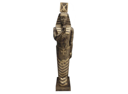 Ägypten Skulptur Tutenchamun Sarkophag Lebensgroße Figur Statue Antik Stil 230cm