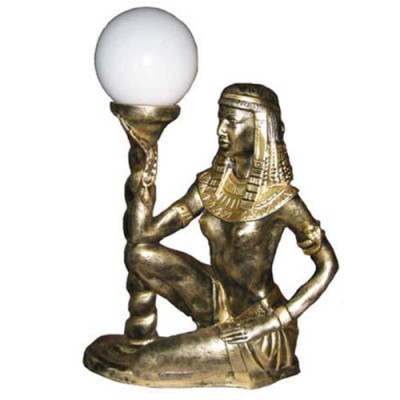 Ägyptische Figur Lampe Srehleuchte Lampen Statue Kleopatra 45 cm Statuen Figuren