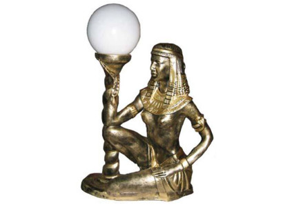 Ägyptische Figur Lampe Srehleuchte Lampen Statue Kleopatra 45 cm Statuen Figuren