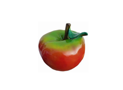 Design Garten Skulptur Figur Apfel 48cm Statue Laden Dekoration Deko Aussteller