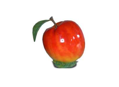Apfel Aussteller 100cm Gewerbe Ladenausstattung Figur Statue Garten Dekoration