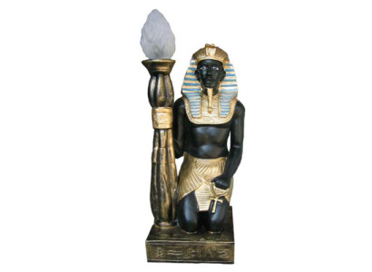Ägyptische Figur Lampe Srehleuchte Lampen Statue Pharao 55cm Statuen Figuren