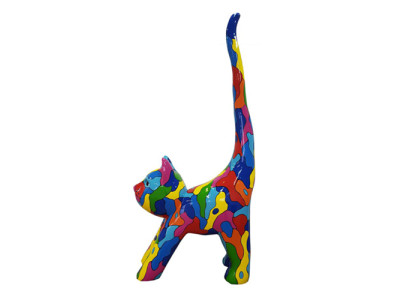 Abstrakte Figur 190cm Katze Statue Deko Skulptur Design Dekoration Statuen Neu