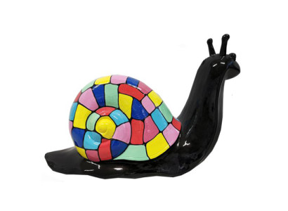Abstrakte Schnecke Figur Skulptur Deko Garten Design Statuen Dekoration Statue