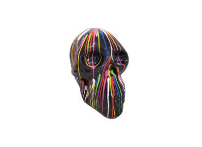 Abstrakter Schädel Scull Totenkopf Figur 66cm XXL Figuren Skulptur Rübe Statue