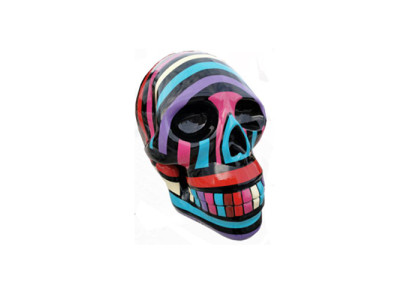 Abstrakter Schädel Scull Totenkopf Figur Statue 66cm XXL Figuren Skulptur Rübe