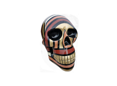 Abstrakter XXL Schädel Scull Totenkopf Figur Statue 66cm Figuren Skulptur Rübe