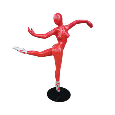 Design Figur Ballerina PVC Skulptur Statuen Figuren Dekoration 150cm Deko Rote