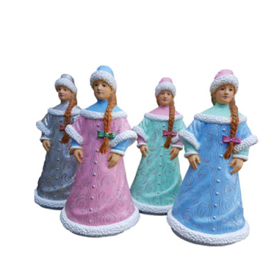 Figur Statue Sneguratschka Statuen Figuren Weihnachten Snegurka Russian Women
