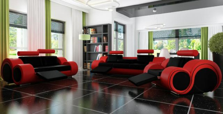 3/2/1 SITZER mit USB RELAX COUCHGARNITUR POLSTERGARNITUR LEDER SOFA SOFAGARNITUR