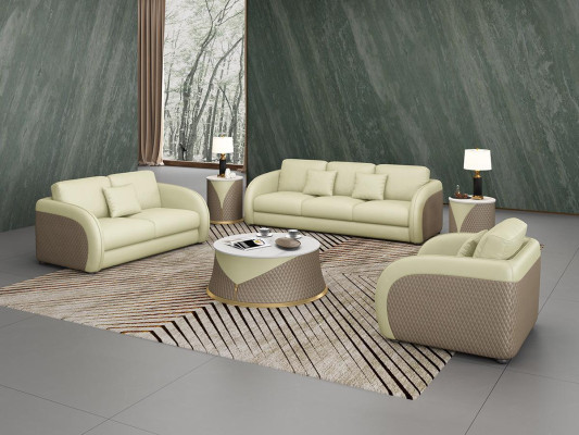 Ledersofa Sofagarnitur Polster Couchen Klassische Wohnzimmer Möbel Sofa 321 Neu