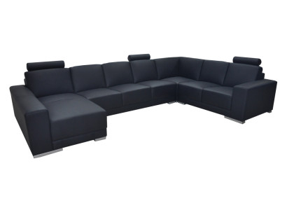 Ledersofa Couch Ecksofa Garnitur Design Modernes Sofa Wohnlandschaft UForm + USB
