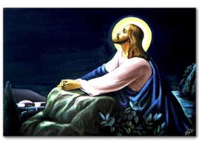 Gebet in Gethsemane Handarbeit Ölbilder Gemälde Leinwand Ölbild G119398