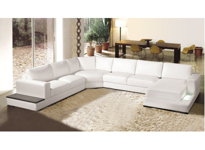 Ledersofa Couch Wohnlandschaft Ecksofa Eck Garnitur Design Modern Sofa A1127 neu