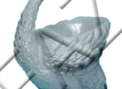 Design Vasen Statue Reiher Vase Deko Blumentopf Dekoration Skulptur Töpfe Neu