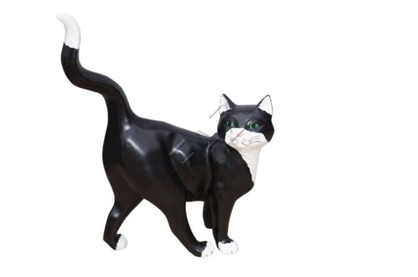 Design Katze Figur Garten Statue Skulptur Figuren Skulpturen Dekoration Neu	