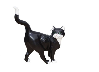 Design Katze Figur Garten Statue Skulptur Figuren Skulpturen Dekoration Neu	