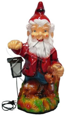Zwerg Figur Garten Statue Skulptur Figuren Skulpturen Dekoration 72 cm Lampe