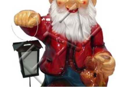 Zwerg Figur Garten Statue Skulptur Figuren Skulpturen Dekoration 72 cm Lampe