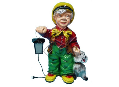 Figur Garten Statue Skulptur Figuren Skulpturen Dekoration 73 cm Deko Laterne