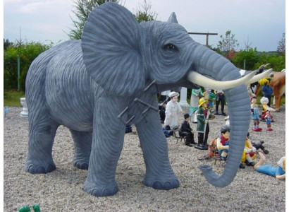 Figur Garten Statue Skulptur Figuren Skulpturen Dekoration Elefant Skulpturen
