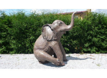 Baby Elefant Figur Garten Statue Skulptur Figuren Skulpturen Dekoration Tier Neu