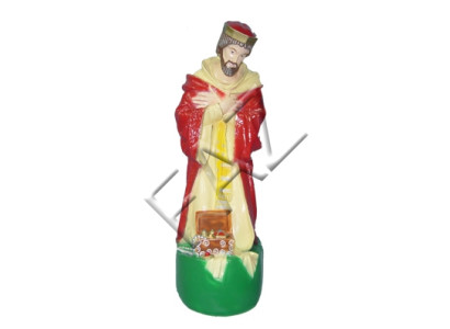 Figur Statue Skulptur Figuren Skulpturen Dekoration 3 Heilige Könige Melchior