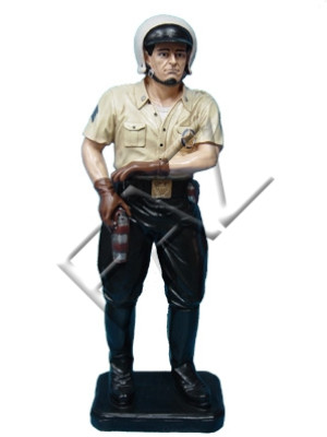 Design Polizist Figur Garten Statue Skulptur Figuren Skulpturen Dekoration USA