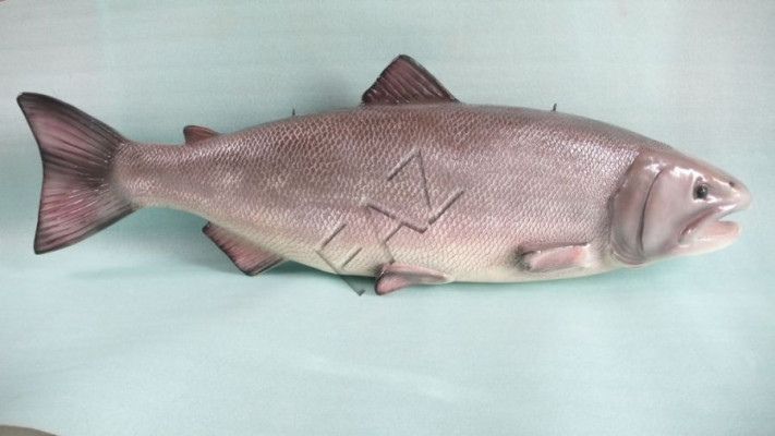 Statuen Fisch Figur Garten Statue Skulptur Figuren Skulpturen Dekoration 125cm